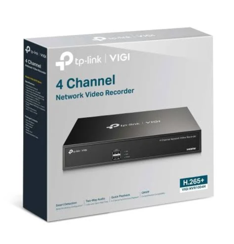 TP-Link VIGI NVR1004H 4 Channel Network Video Recorder NVR
