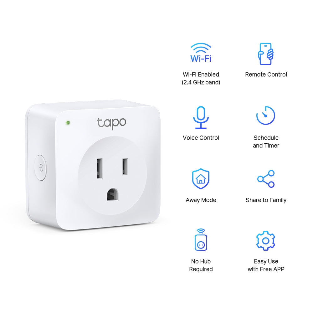 Tapo P100 Mini Smart Wi-Fi Socket (4-Pack)