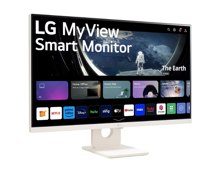LG 27SR50F-W 27" FHD IPS MyView Smart Monitor with webOS and Built-in Speakers