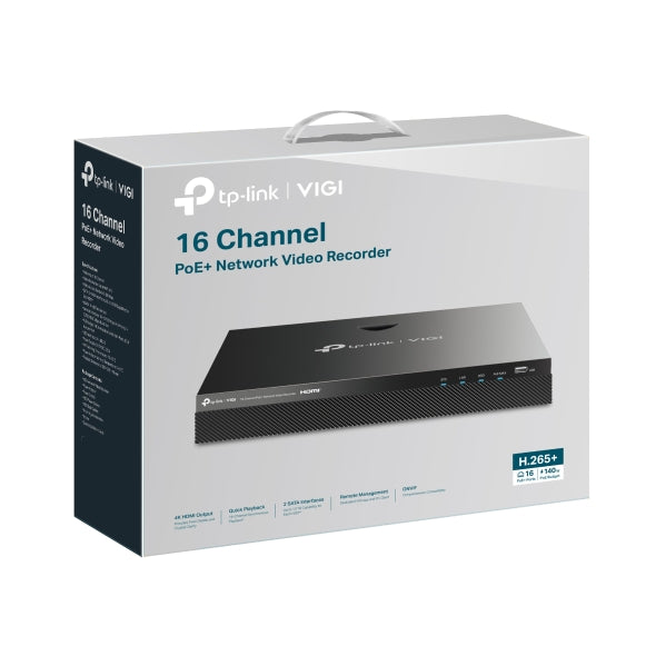 TP-Link VIGI NVR2016H-16MP 16 Channel PoE+ Network Video Recorder