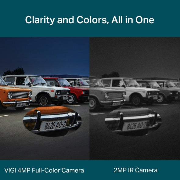 TP-Link VIGI C540 VIGI 4MP Outdoor Full-Color Pan Tilt Network Camera