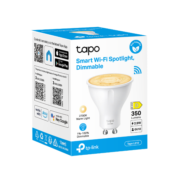 Tapo L610 Smart Wi-Fi Spotlight, Dimmable