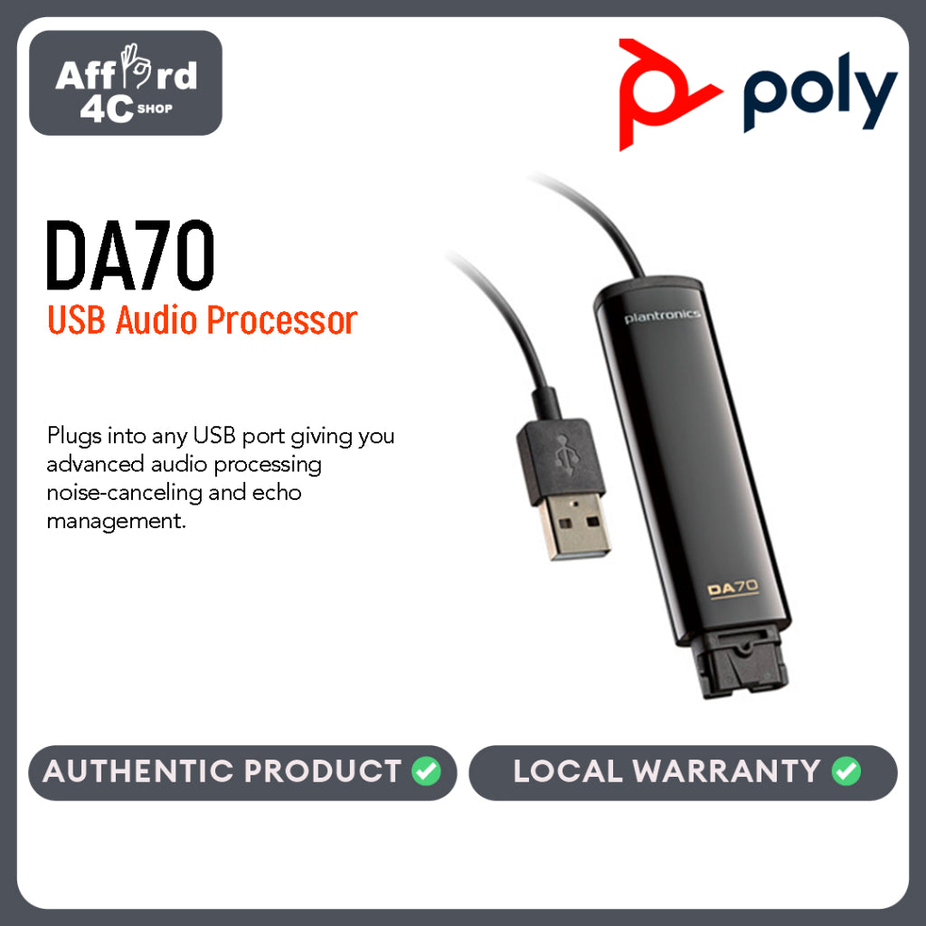 Plantronics 201851-01 DA70 USB Audio Processor
