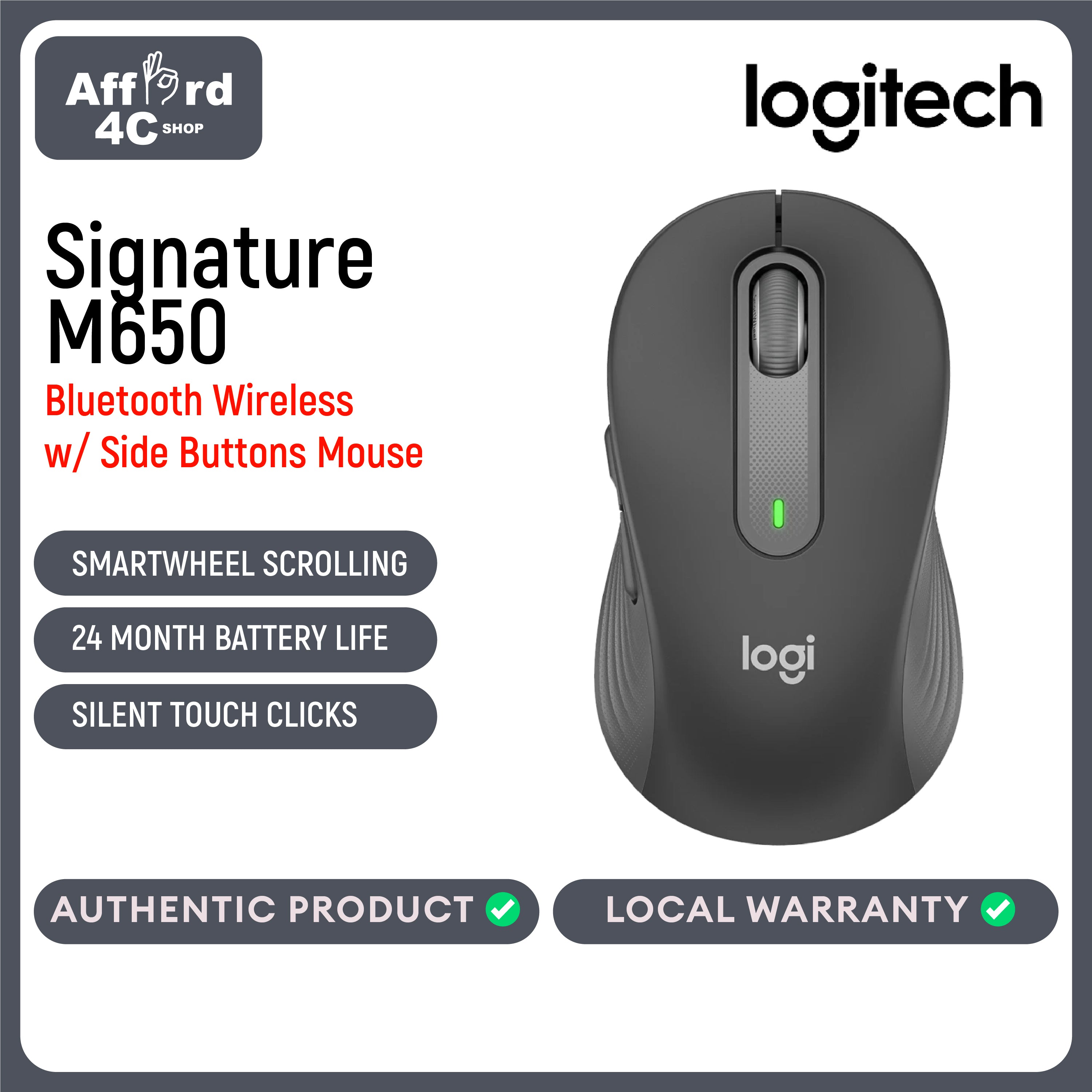 Logitech M650 Signature Wireless Mouse