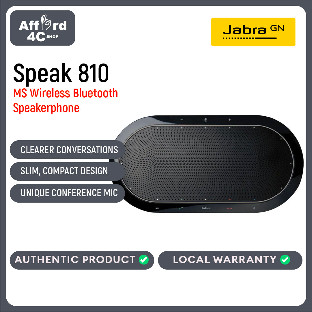 Jabra Speak 810 MS Wireless HD Conference Speakerphone