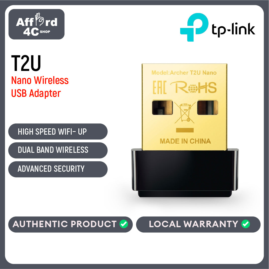 TP Link Archer T2U Nano AC600 Nano Wireless USB Adapter