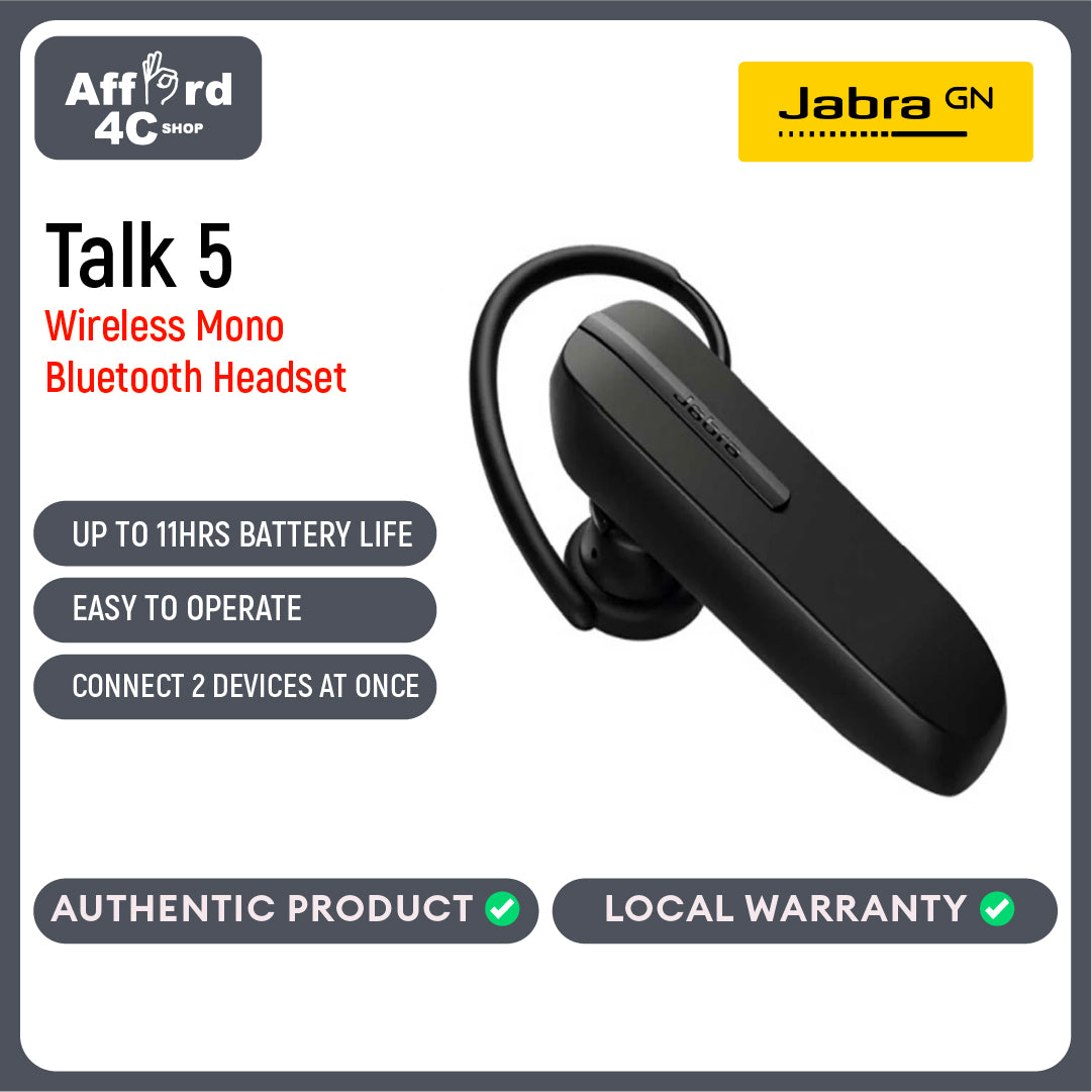 Jabra Talk 5 Bluetooth Headset