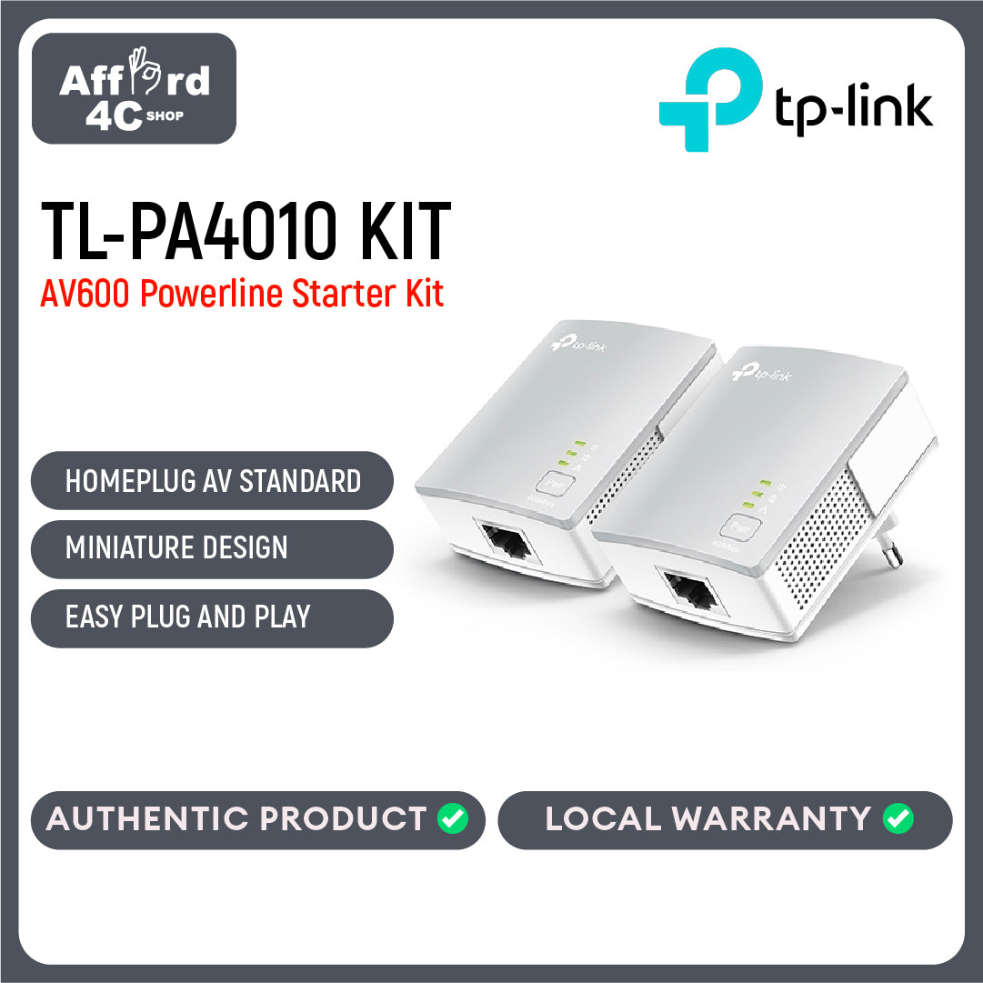 TPLink TL-PA4010 KIT AV600 Powerline Starter Kit