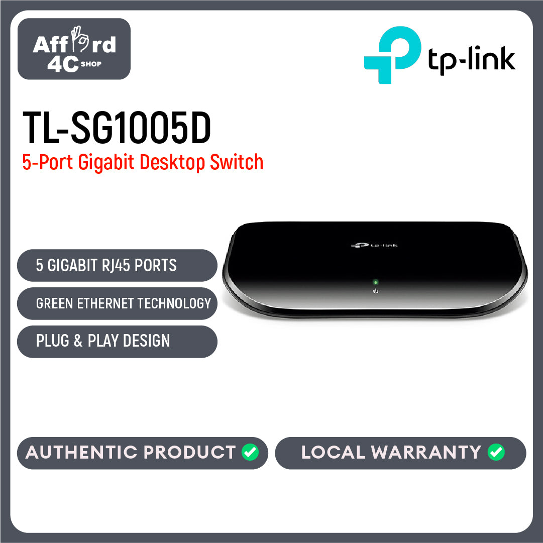 TP-Link TL-SG1005D 5-Port Gigabit Desktop Switch