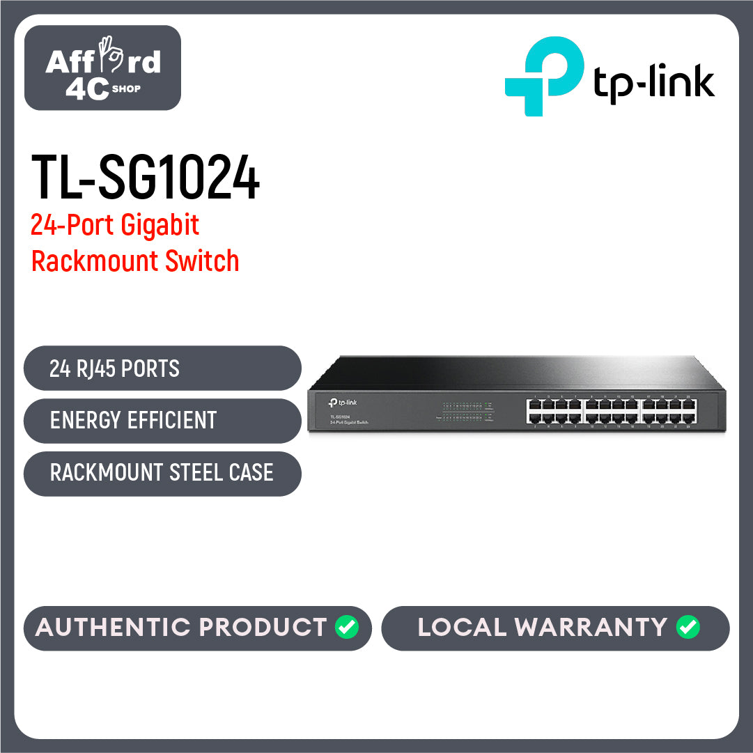 TP-Link TL-SG1024 24-Port Gigabit Rackmount Switch