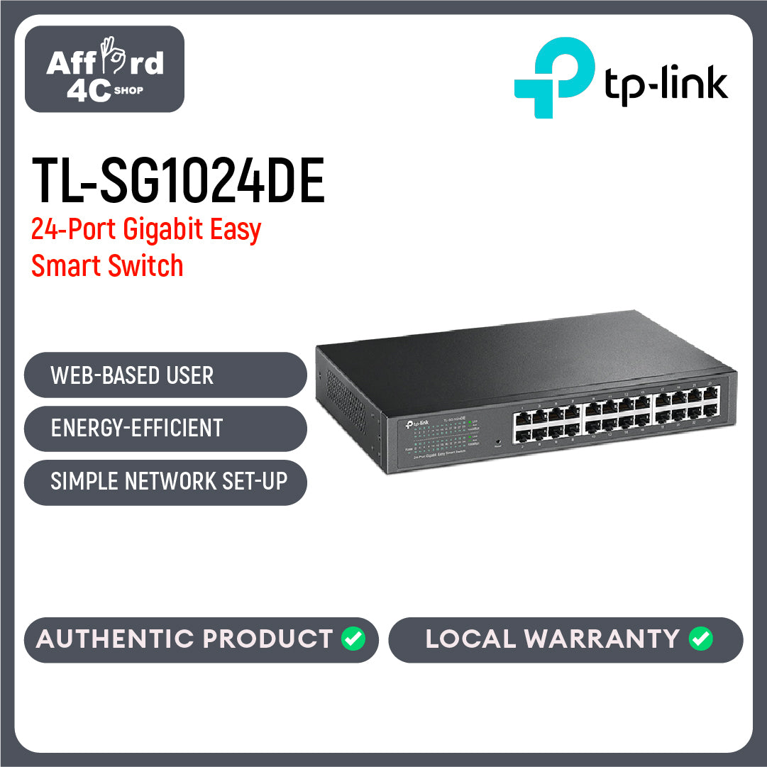 TP-Link TL-SG1024DE 24-Port Gigabit Easy Smart Switch