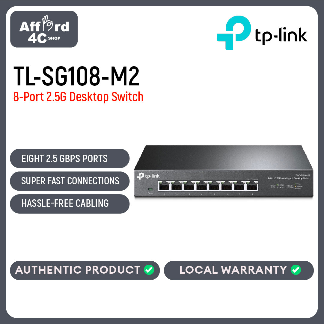 TP-Link TL-SG108-M2 8-Port 2.5G Desktop Switch