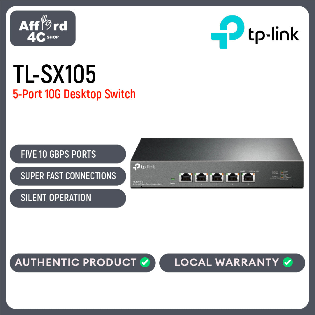 TP-Link TL-SX105 5-Port 10G Desktop Switch