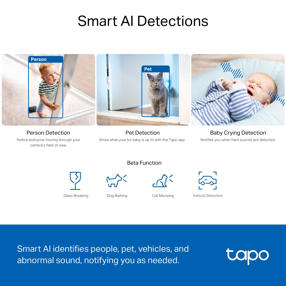 Tapo C230 Pan/Tilt AI Home Security Wi-Fi Camera