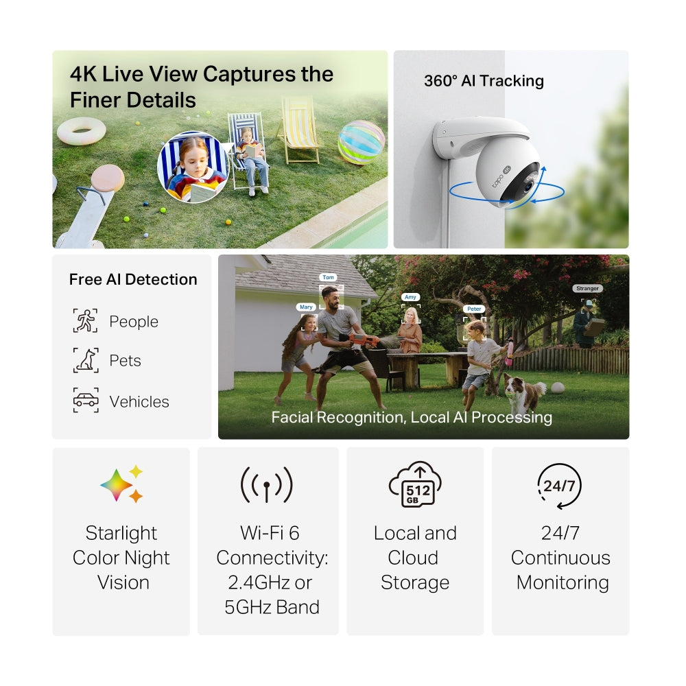 Tapo C560WS Outdoor Pan/Tilt Security Wi-Fi Camera