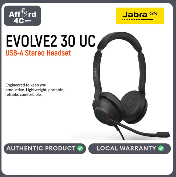 Jabra Evolve2 30 SE USB-A, MS Stereo