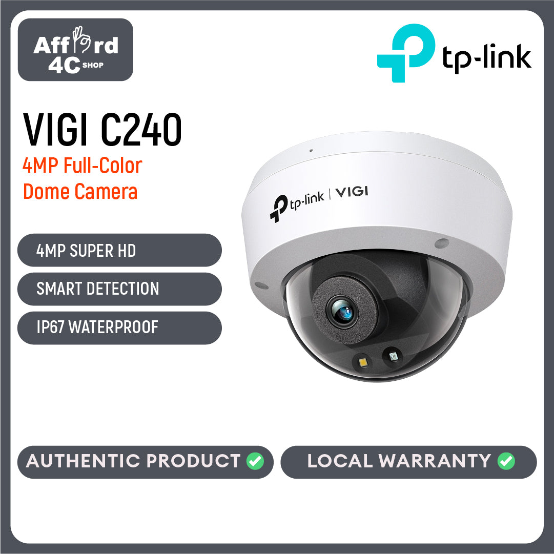 TP-Link VIGI C240 4MP Full-Color Dome Network Camera