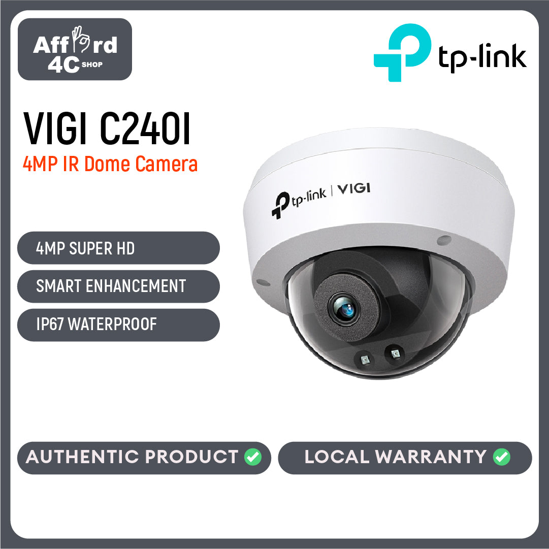 TP-Link VIGI C240I 4MP IR Dome Network Camera
