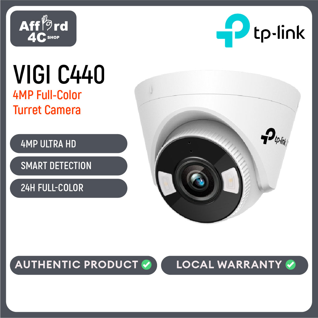 TP-Link VIGI C440 4MP Full-Color Turret Network Camera