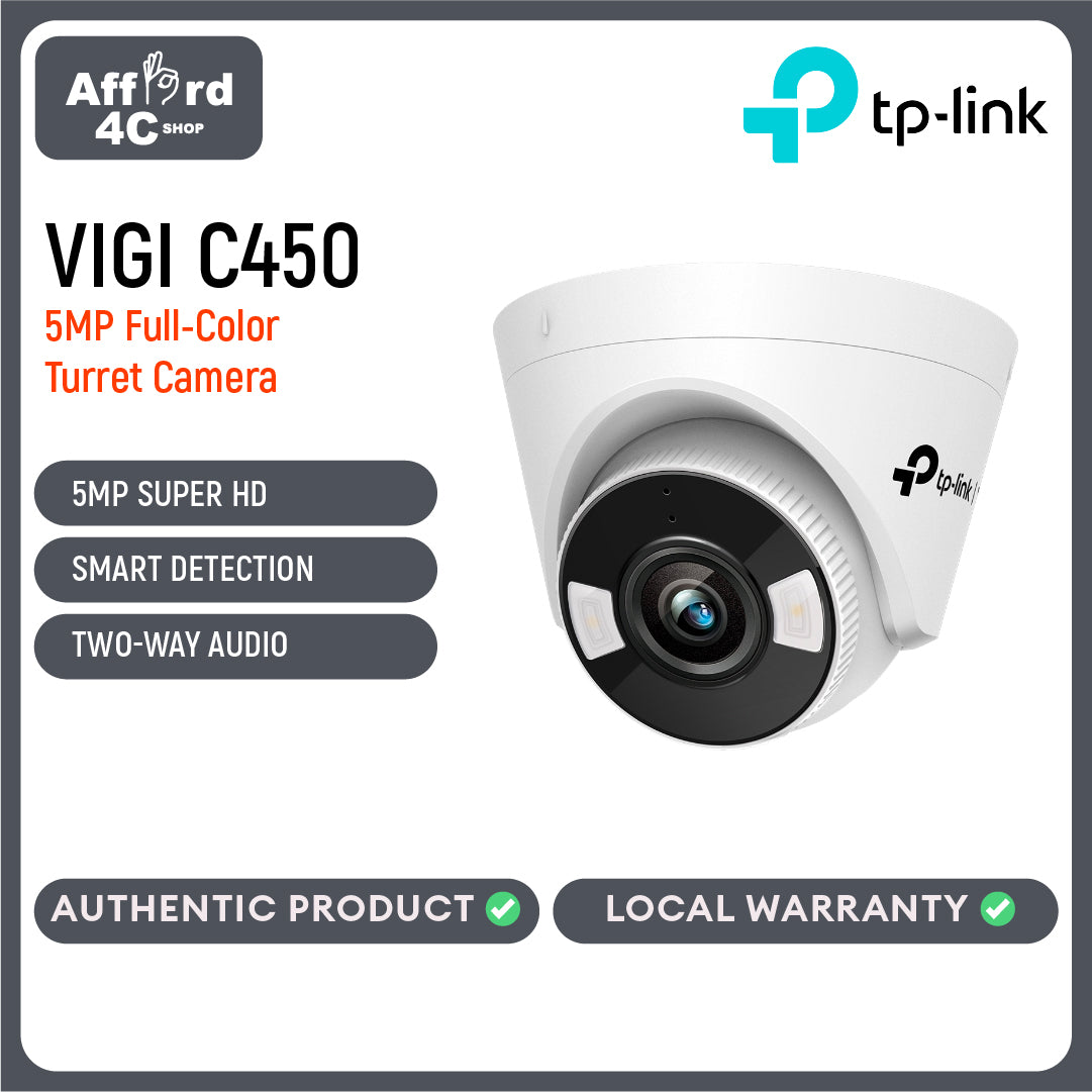 TP-Link VIGI C450 5MP Full-Color Turret Network Camera