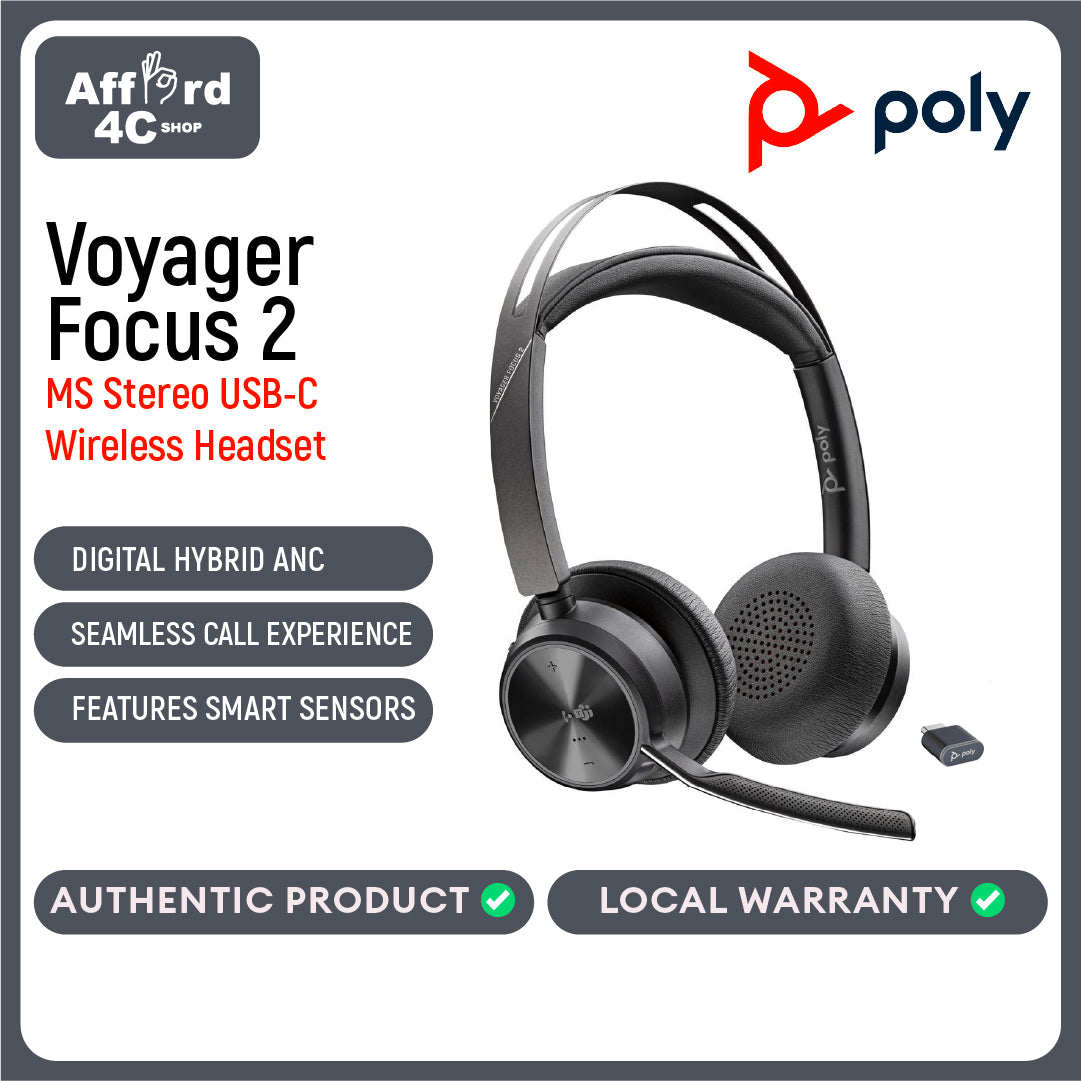 Poly Voyager Focus 2 USB-C Headset