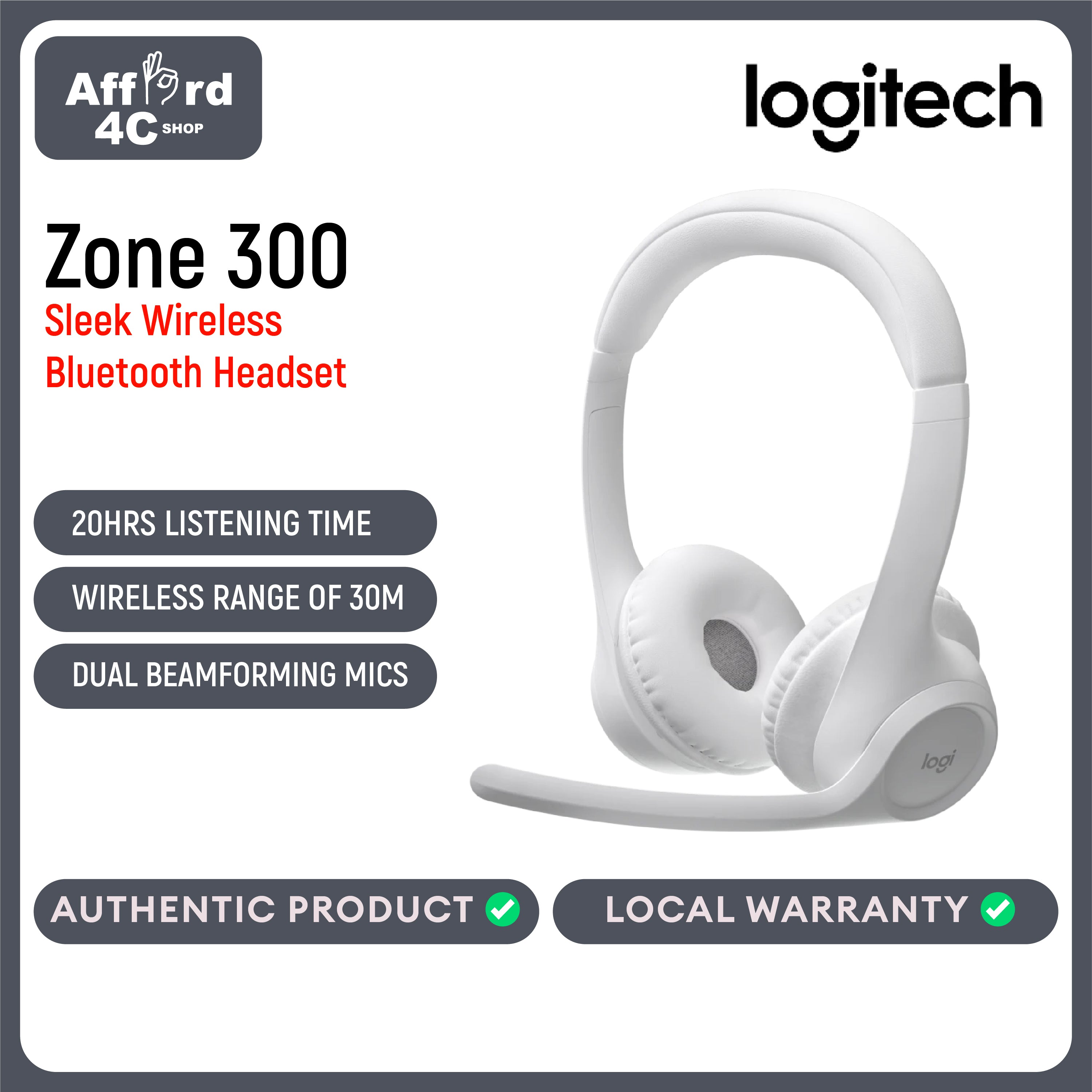 Logitech Zone 300 Wireless Headset