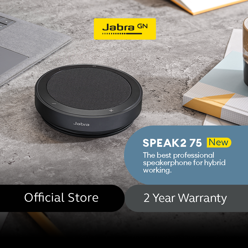 Jabra Speak2 75 MS Teams Best Professional Portable Speakerphone, With Link 380 USB-A Wireless Adapter
