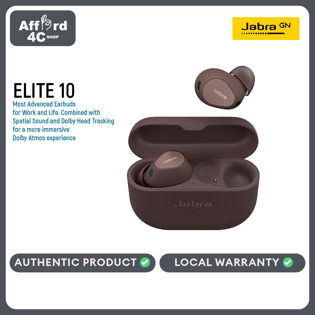 Jabra Elite 10 True Wireless Earbuds – Most Advanced Earbuds for Work and Life