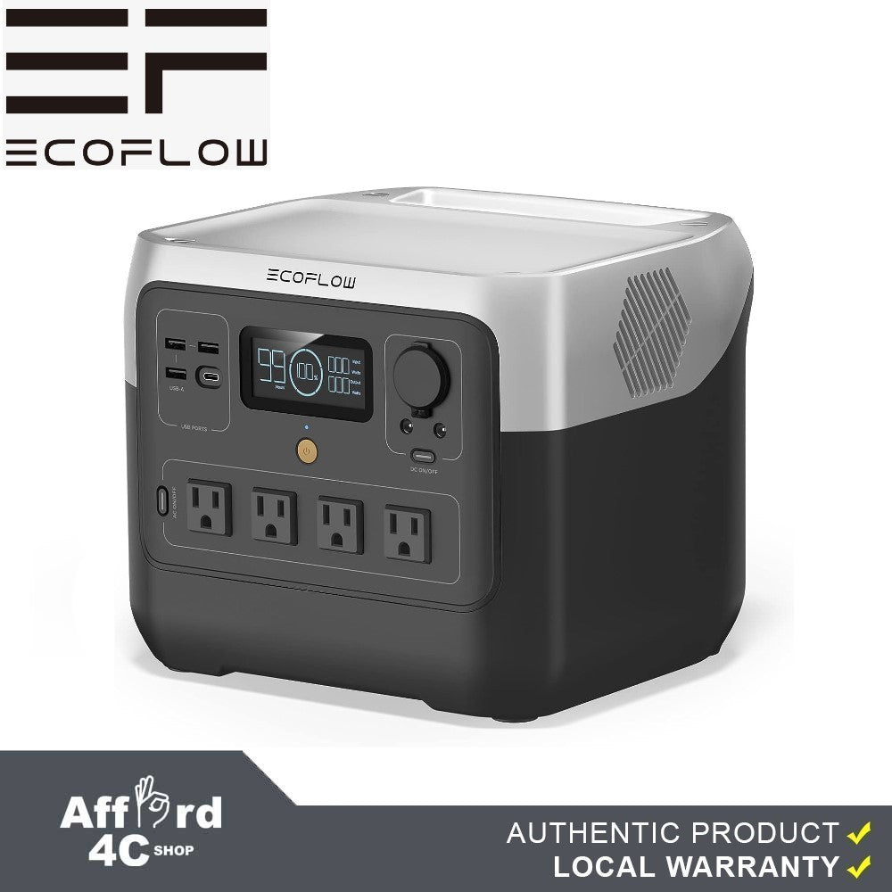 EF ECOFLOW Portable Power Station RIVER 2 Pro, 768Wh LiFePO4 Battery, 70 Min Fast Charging, 4X800W (X-Boost 1600W) AC Outlets, Solar Generator for Outdoor Camping/RVs/Home Use Black