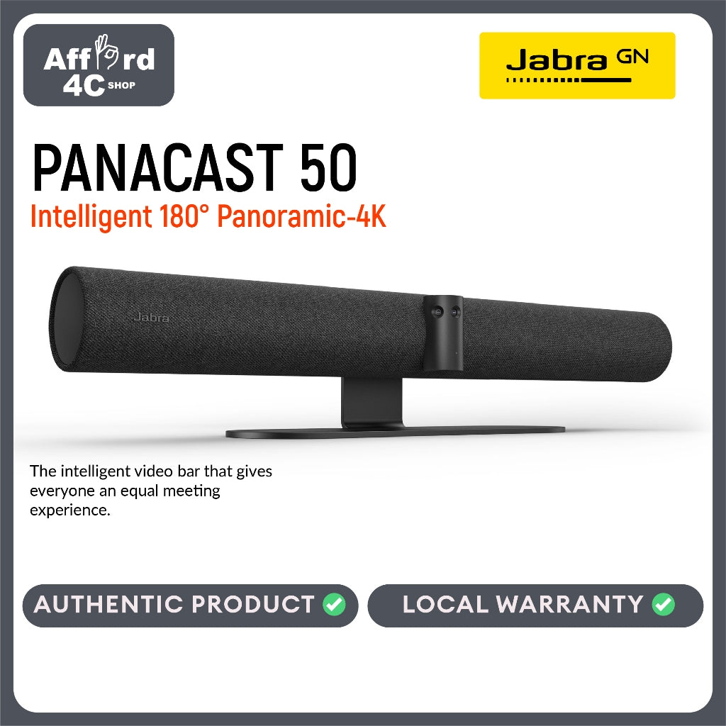 Jabra PanaCast 50 – Intelligent 180° Panoramic-4K Meeting Room Video Camera