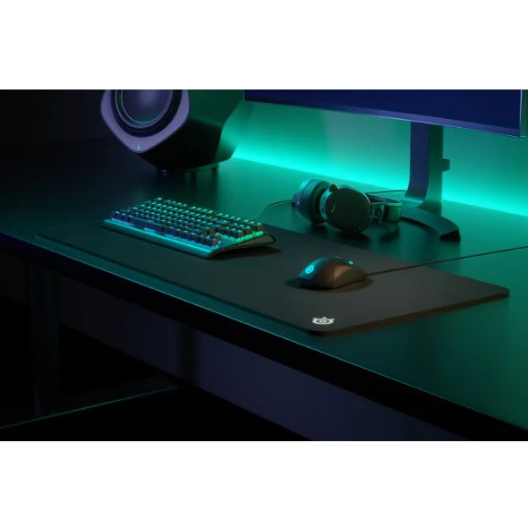 SteelSeries QcK Heavy - Exclusive QcK micro-woven cloth Gaming Mouse Pad - Extra Thick, non-slip rubber base - Optimized for low and high CPI tracking movements - XXL (67500)