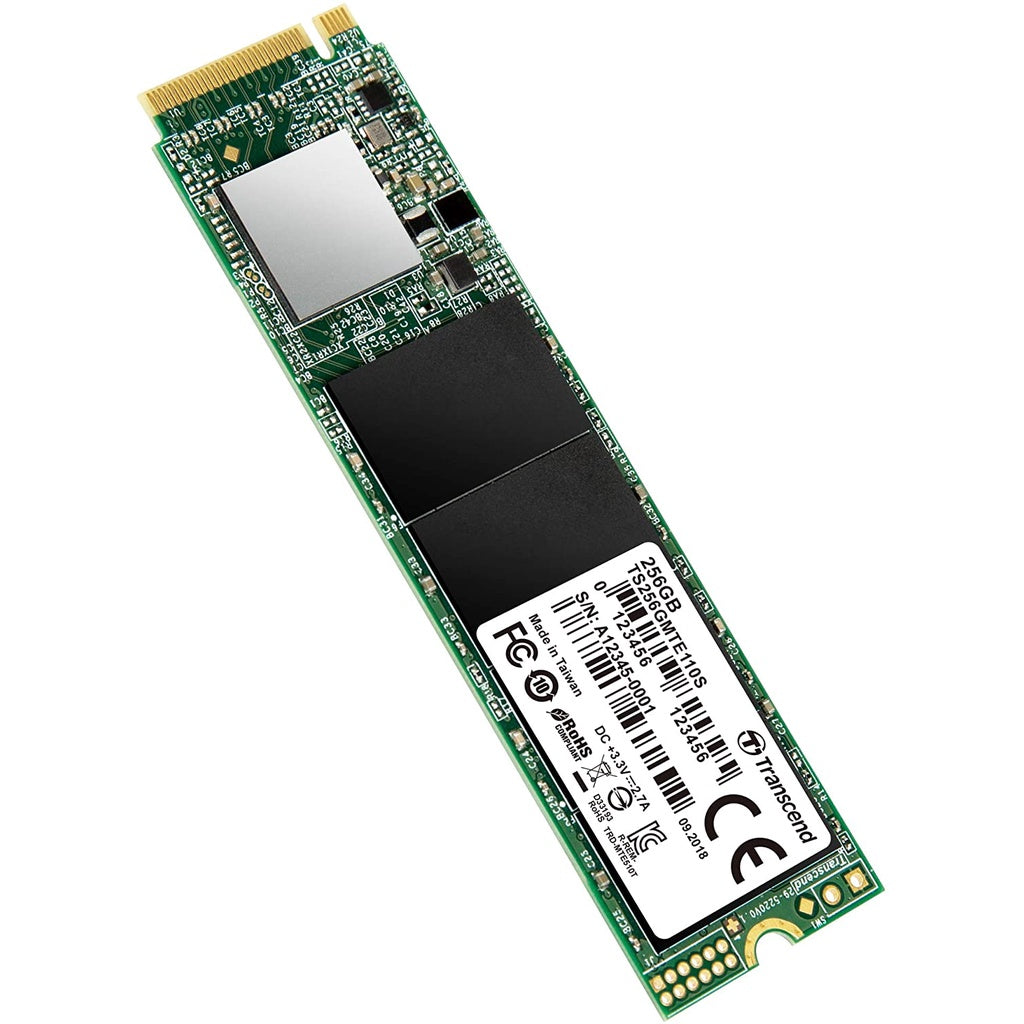 Transcend 256GB Nvme PCIe Gen3 X4 MTE110S M.2 SSD Solid State Drive TS256GMTE110S