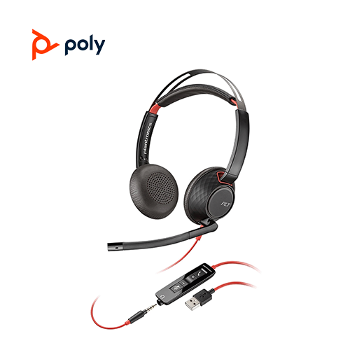 Poly Blackwire 5220 USB-A Corded Stereo Headset