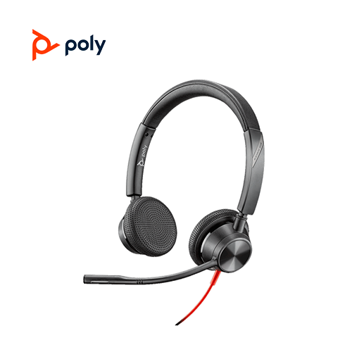 Poly Blackwire 3325 UC USB-C with  3.5mm Jack for Mobile/Tablet Connectivity Stereo Headset
