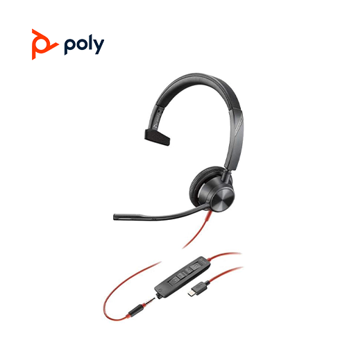 Poly Blackwire 3315 UC USB-A with 3.5mm Stereo Headset
