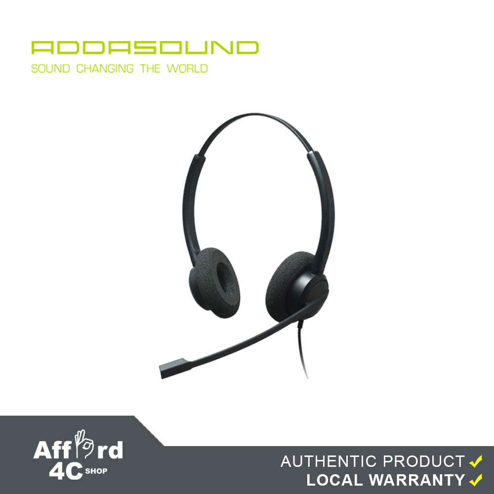 Addasound Crystal 2732 (QD) Binaural With Superior Noise Canceling Headset
