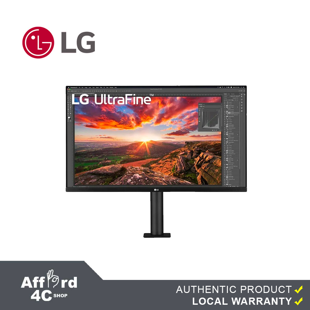LG 32UN880 UltaHD Monitor / 32 inch / 3840 x 2160 Resolution / AMD FreeSync / Dynamic Action Sync / Black Stabilizer