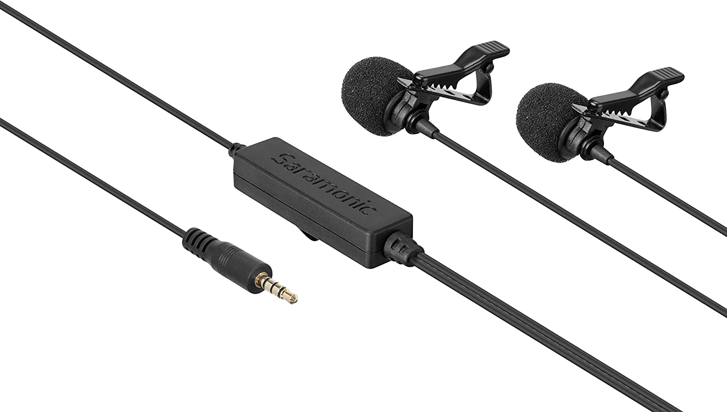 Saramonic LavMicro2M 2-Person Omni Lavalier Mic with 3.5mm TRS/TRRS Output for Cameras, Mobile Devices & More