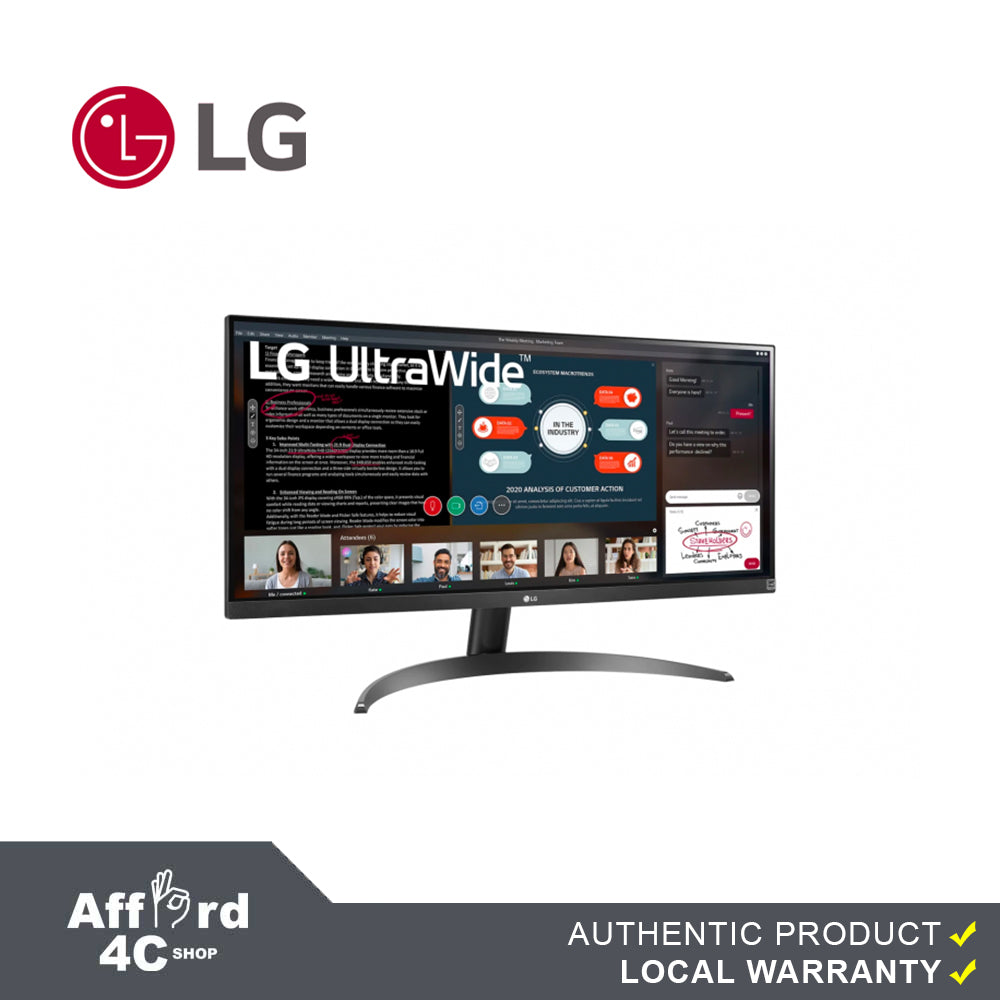 LG 29WP500 UltraWide Monitor / 29 inch / 2560 x 1080 Resolution / AMD FreeSync / Dynamic Action Sync / Black Stabilizer