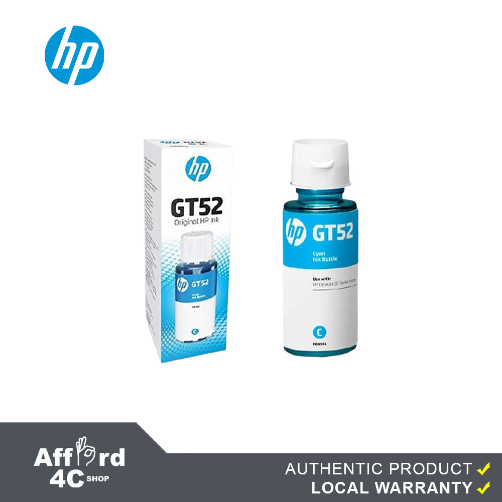 HP GT52 Cyan/Magenta/Yellow Ink Bottle Compatible with Smart Tanks All-In-One Printer Series