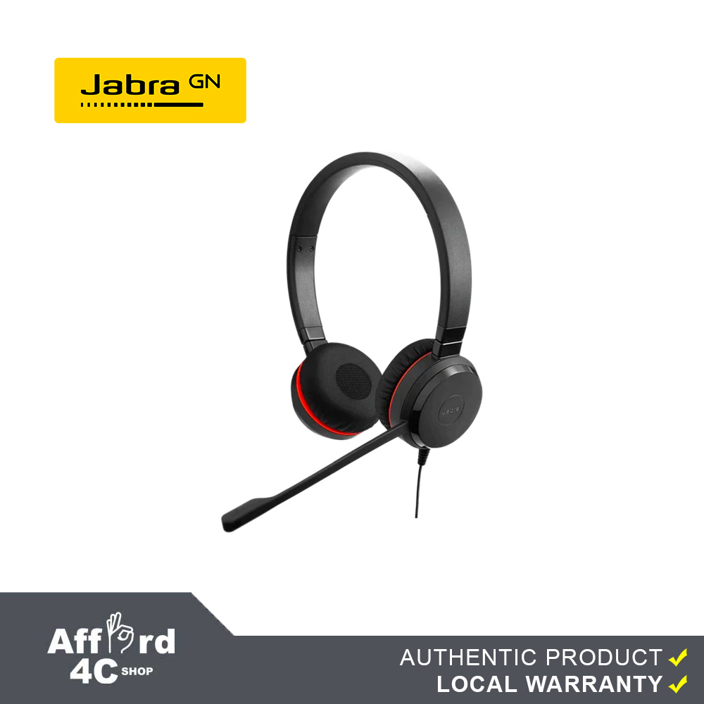 Jabra Evolve 20 SE (Special Edition Leatherette) MS  Stereo USB Headset