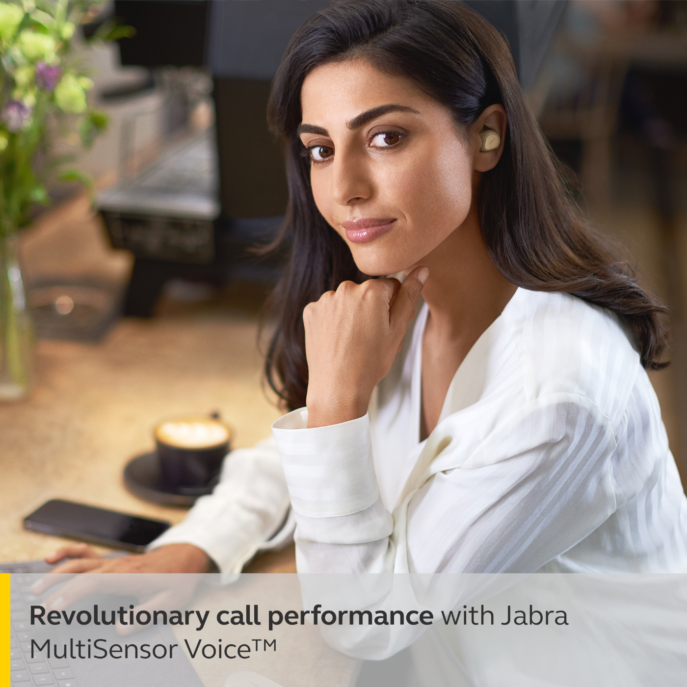 Jabra Elite 7 Pro - True Wireless Earbuds With MultiSensor Voice Technology - Gold Beige