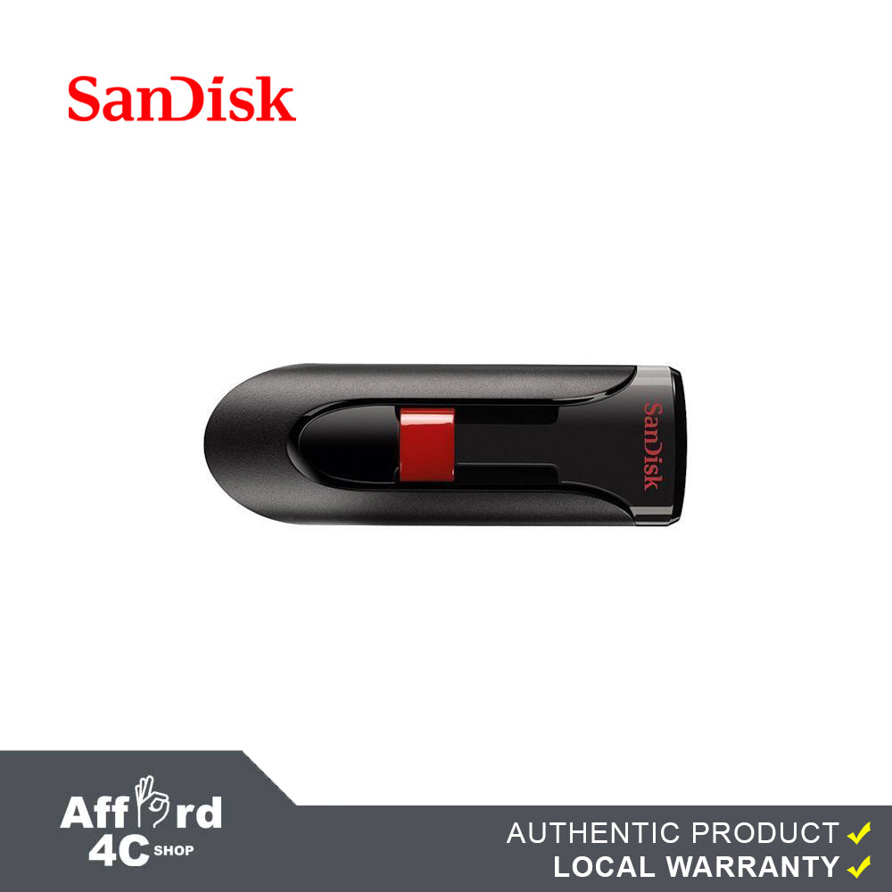 SANDISK CRUZER GLIDE  16GB / 32GB / 64GB SDCZ60 - B35 USB FLASHDRIVE