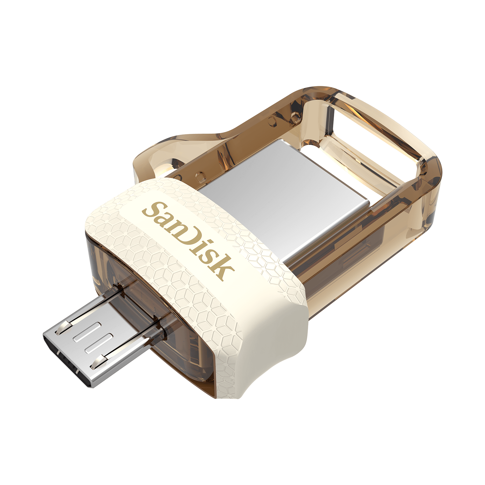 SANDISK OTG 16GB / 32GB / 64GB / 128GB TRANSPARENT SDDD3 - G46 DUAL USB FLASHDRIVE