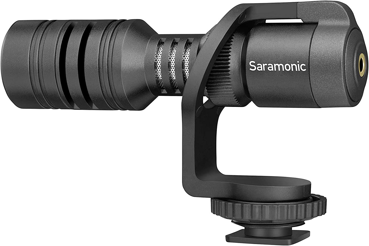 Saramonic Vmic Mini Camera-Mountable Shotgun Microphone for Cameras & Mobile Devices w/ TRS & TRRS Cables