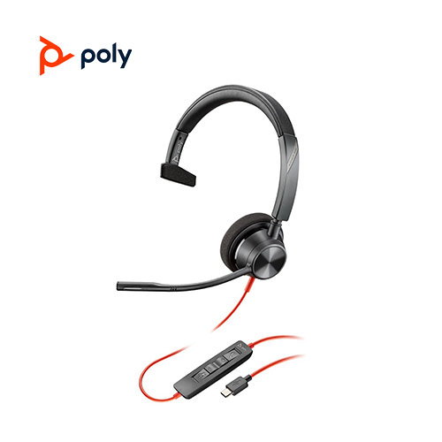 Poly Plantronics Blackwire 3310-M Mono Office Headset USB-C